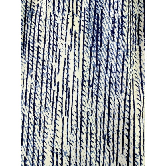 Robert Louis Blue & White Elastic Tie Waist Pants Flowy Pockets Size 1X - Picture 5 of 7